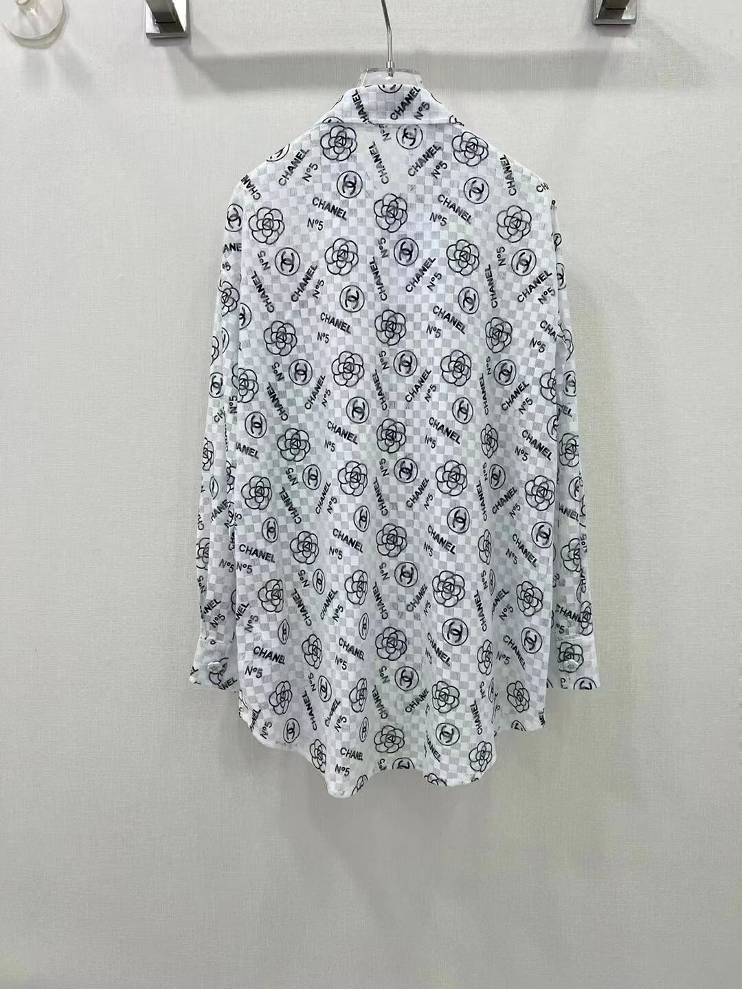 New Arrival Rhombic Printed All-Match Casual Long-Sleeved Sunscreen Shirt 1024041107
