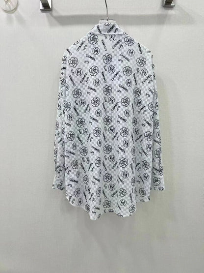 New Arrival Rhombic Printed All-Match Casual Long-Sleeved Sunscreen Shirt 1024041107