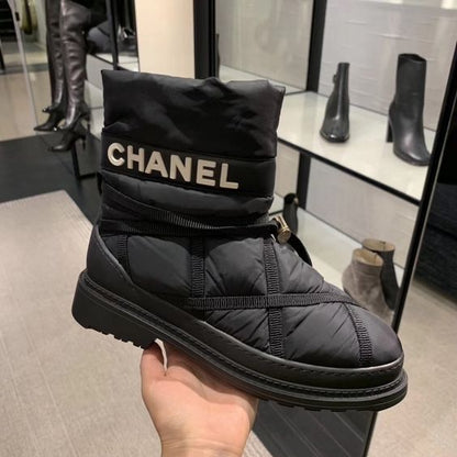 CL Cruise Leather Block Heels High Heel Boots 0423112101