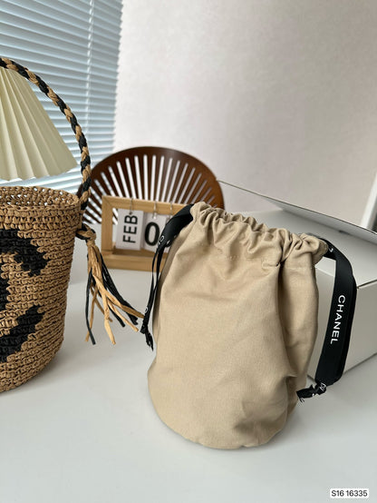 CNL summer woven bucket bag 0724041123