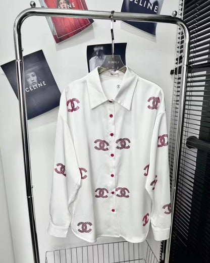 New Versatile Loose Long Sleeve Shirt 1024042910