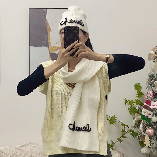 Fashion New Classic Set Hat Scarf NWH1023100710