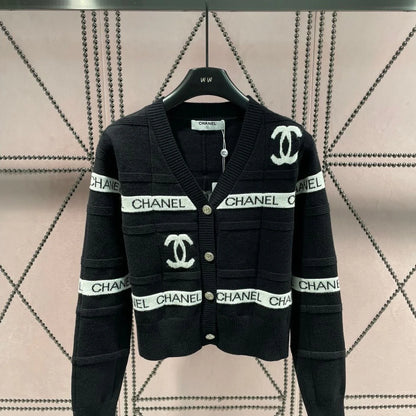 New Casual Letter Jacquard Long Sleeve Jacket 1024030610