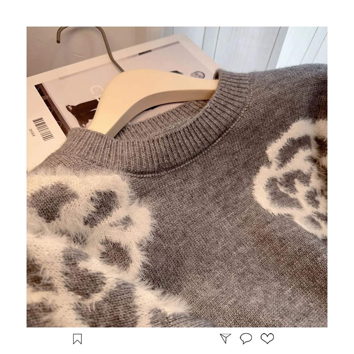 Small Fragrant Style Camellia Women's Autumn And Winter Sweater -PD052023122803