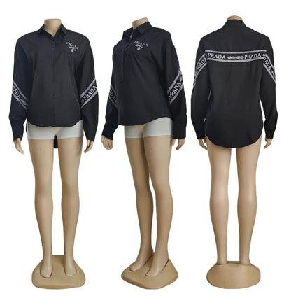 New Ladies Loose Casual Elegant Shirt 102402109