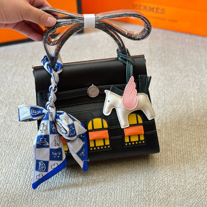 H classic pure leather handbag XC24100905