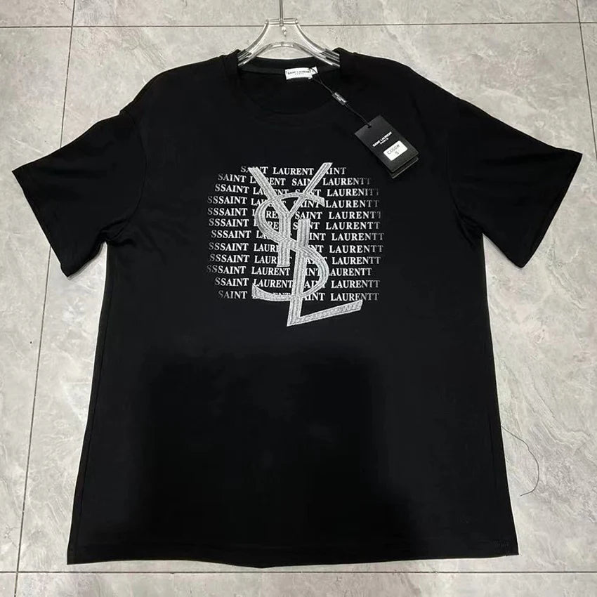 New Fashion Versatile Printed Round Neck Short Sleeves 1024052821