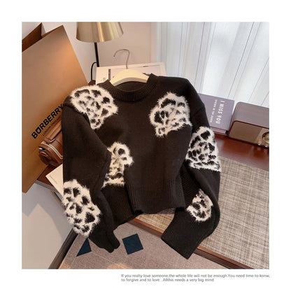 Small Fragrant Style Camellia Women's Autumn And Winter Sweater -PD052023122803