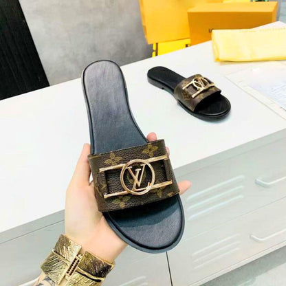 Women's classic versatile one-button slippers XJ10032211