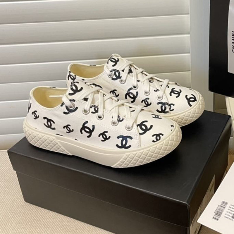 Fashion printed canvas shoes PD10053007