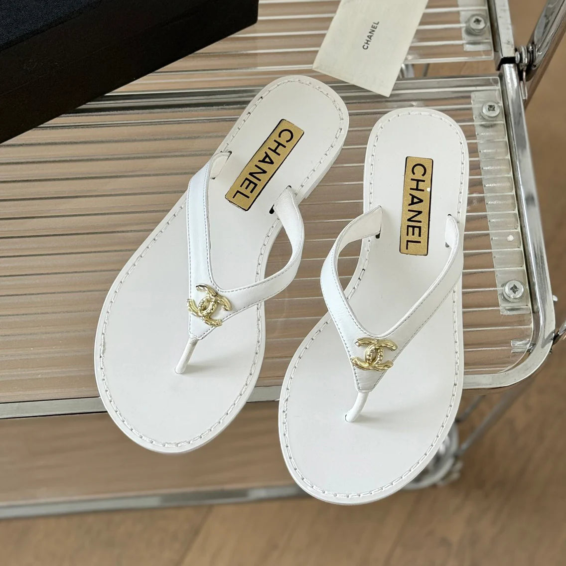 New clip-on bow slippers 1025031217