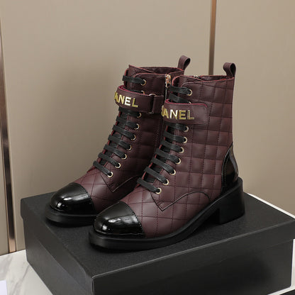 CNL fashion diamond leather short boots Martin boots 0724101706