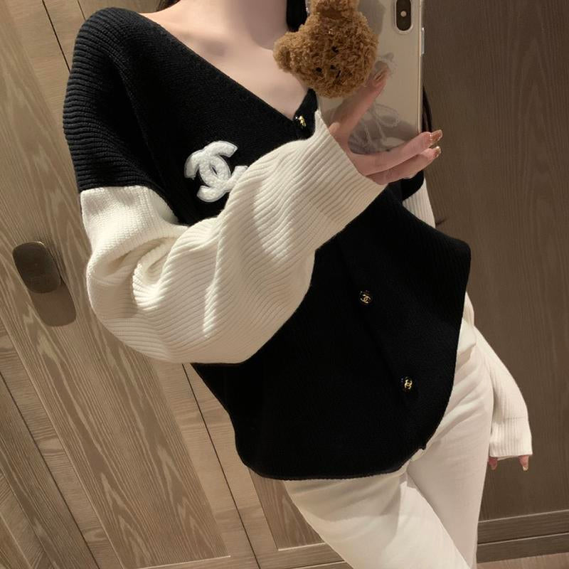 Fashion and versatile knitted sweater 1023120409