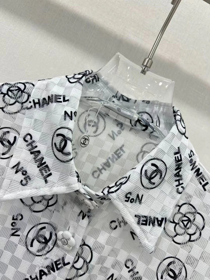 New Arrival Rhombic Printed All-Match Casual Long-Sleeved Sunscreen Shirt 1024041107