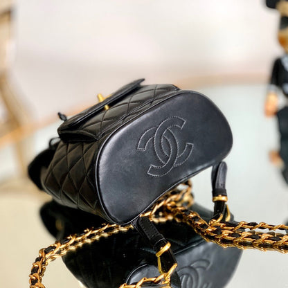 Vintage  Backpack-Gold-tone Metal-2 Sizes