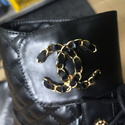 New Versatile Lace Up Small Leather Boots 1023121313