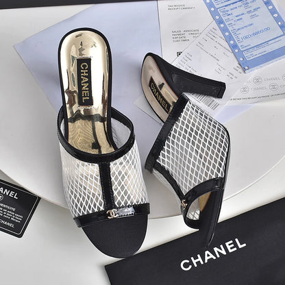 New Mesh Spliced High Heel Sandals 1024070124