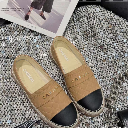 Vintage Loafers New Style Slip-on Peas Flat Fisherman Shoes 1024032524