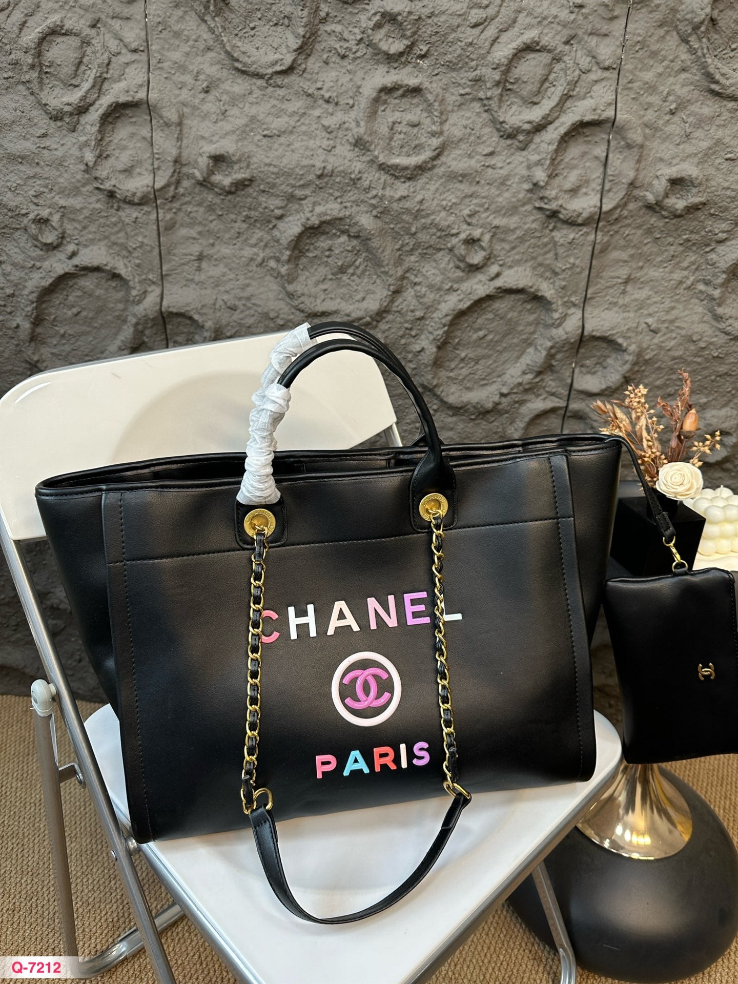 CNL Fashion Leather Top Handle Tote Bag 0724082610