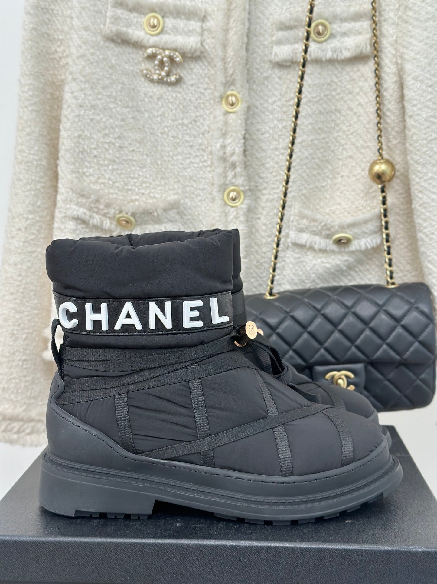 CL Cruise Leather Block Heels High Heel Boots 0423112101