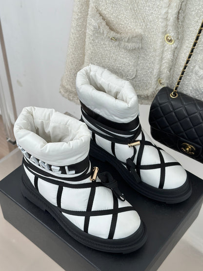 CL Cruise Leather Block Heels High Heel Boots 0423112101