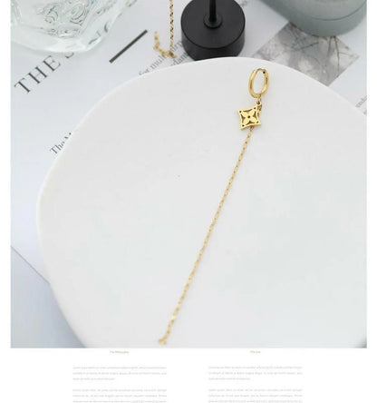 New Fashion Simple Flying Flower Tassel Earrings 1024050904