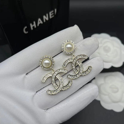 Fashionable Tassel Full Diamond Earrings 1024010313