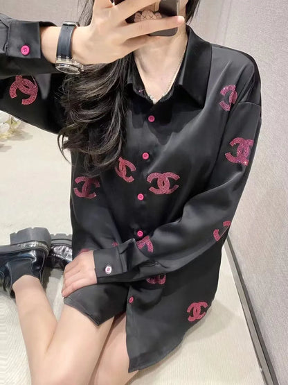 New Versatile Loose Long Sleeve Shirt 1024042910