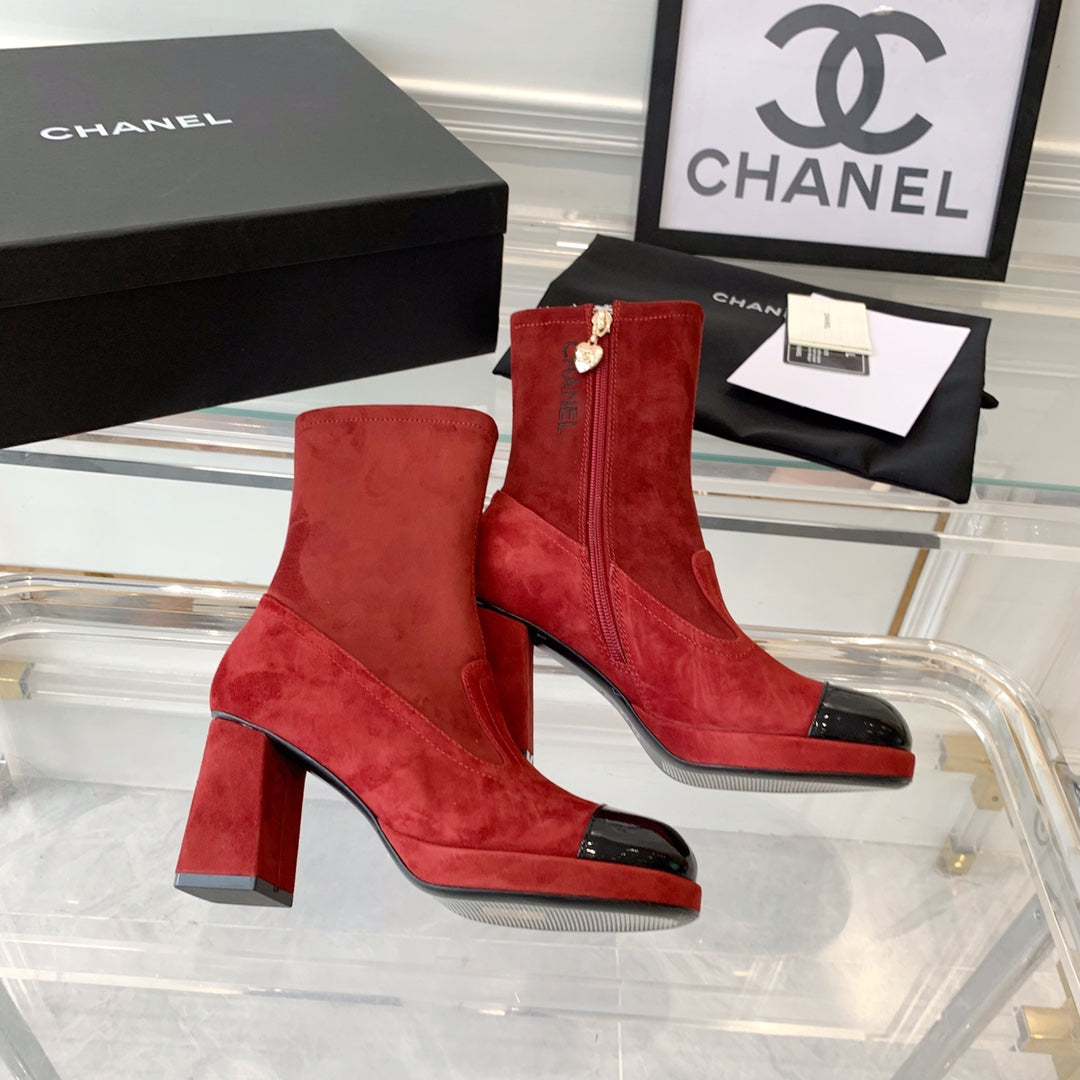 CNL Fashion Cashmere High Heel Boots 0724102316