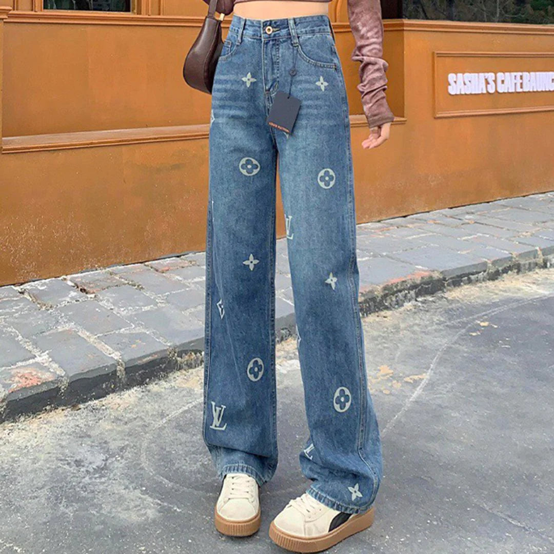 Classic Fashion Versatile Casual Loose Jeans 1024020205