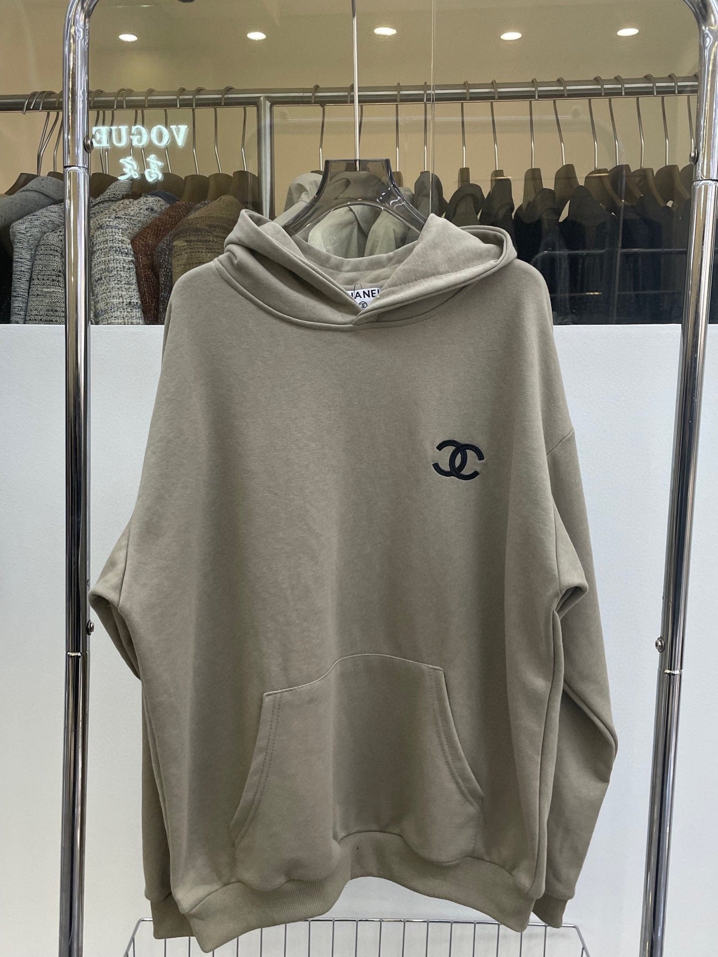 Letter slogan embroidered couple sweatshirt XC0823101706