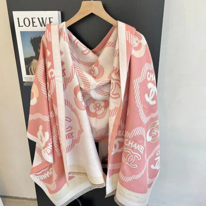Trendy and versatile long double-sided shawl retro warm scarf PD0823111706