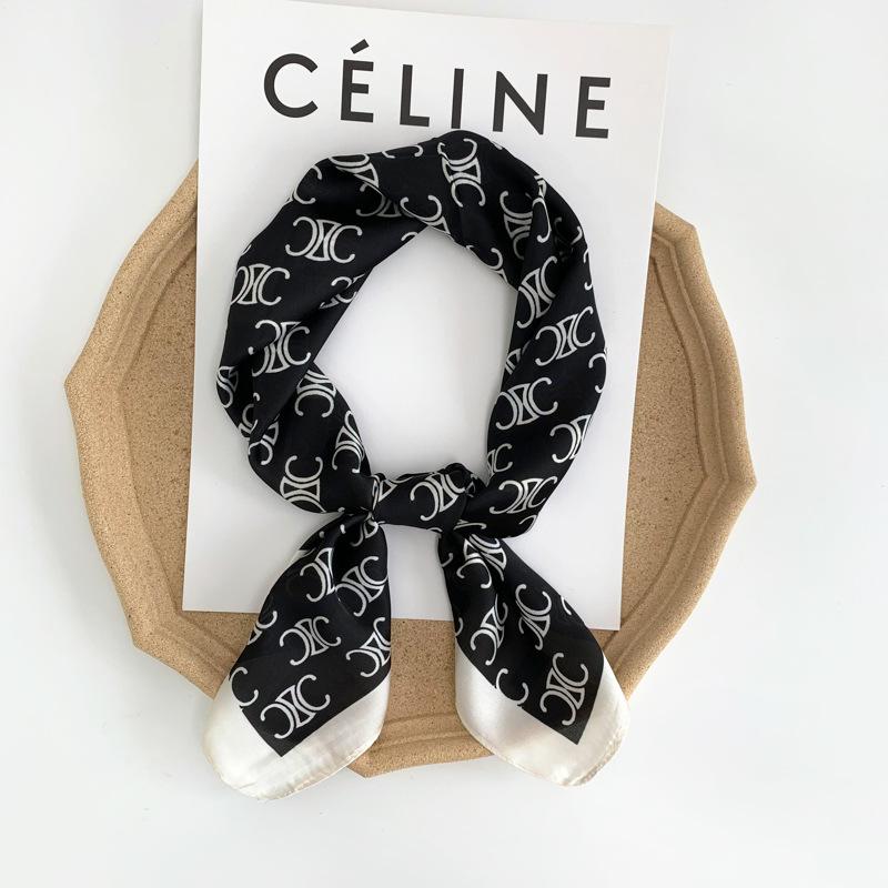 New French Retro Presbyterian Satin Scarf 1024051517