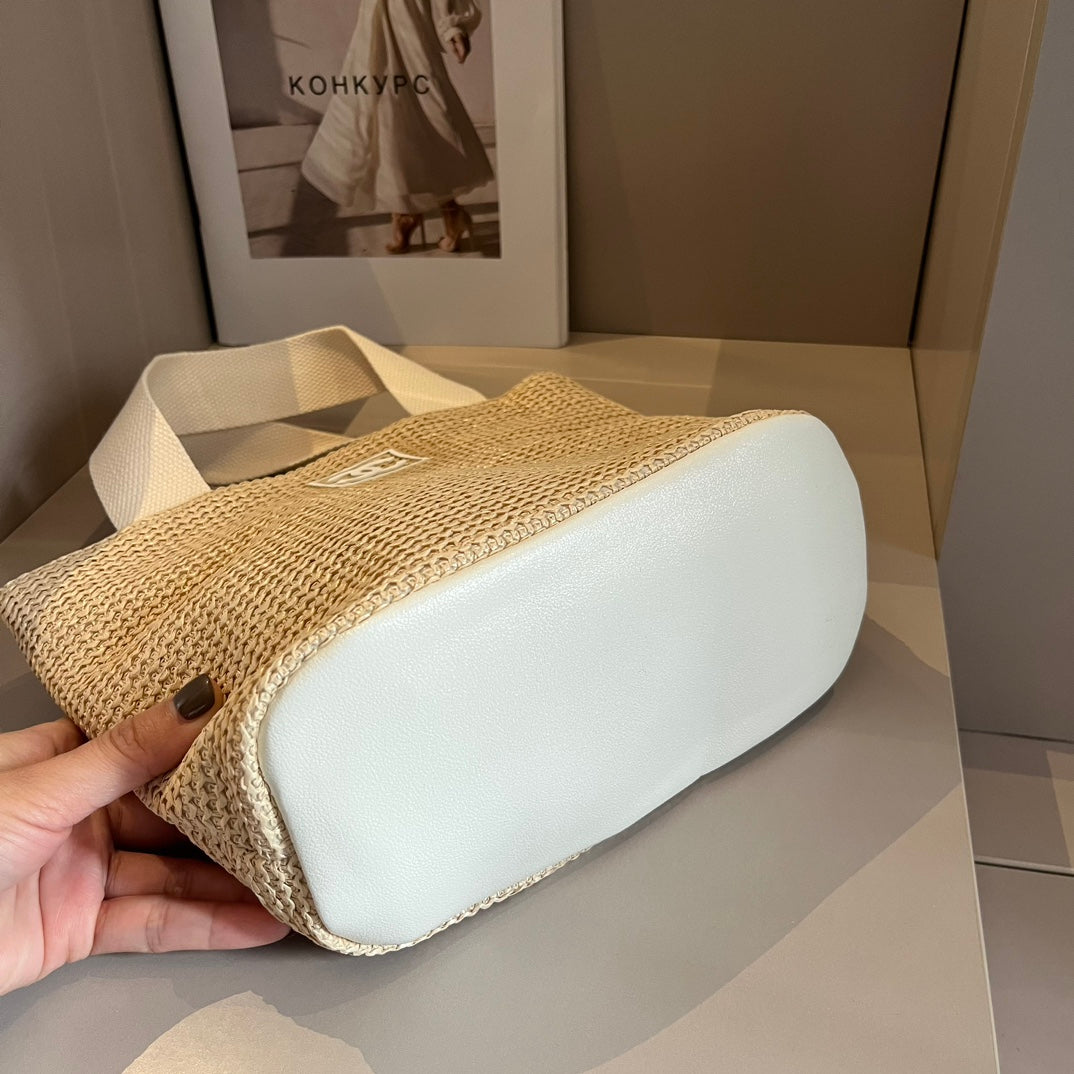 CNL summer pastoral woven handbag 0724041119