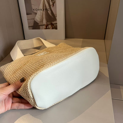 CNL summer pastoral woven handbag 0724041119