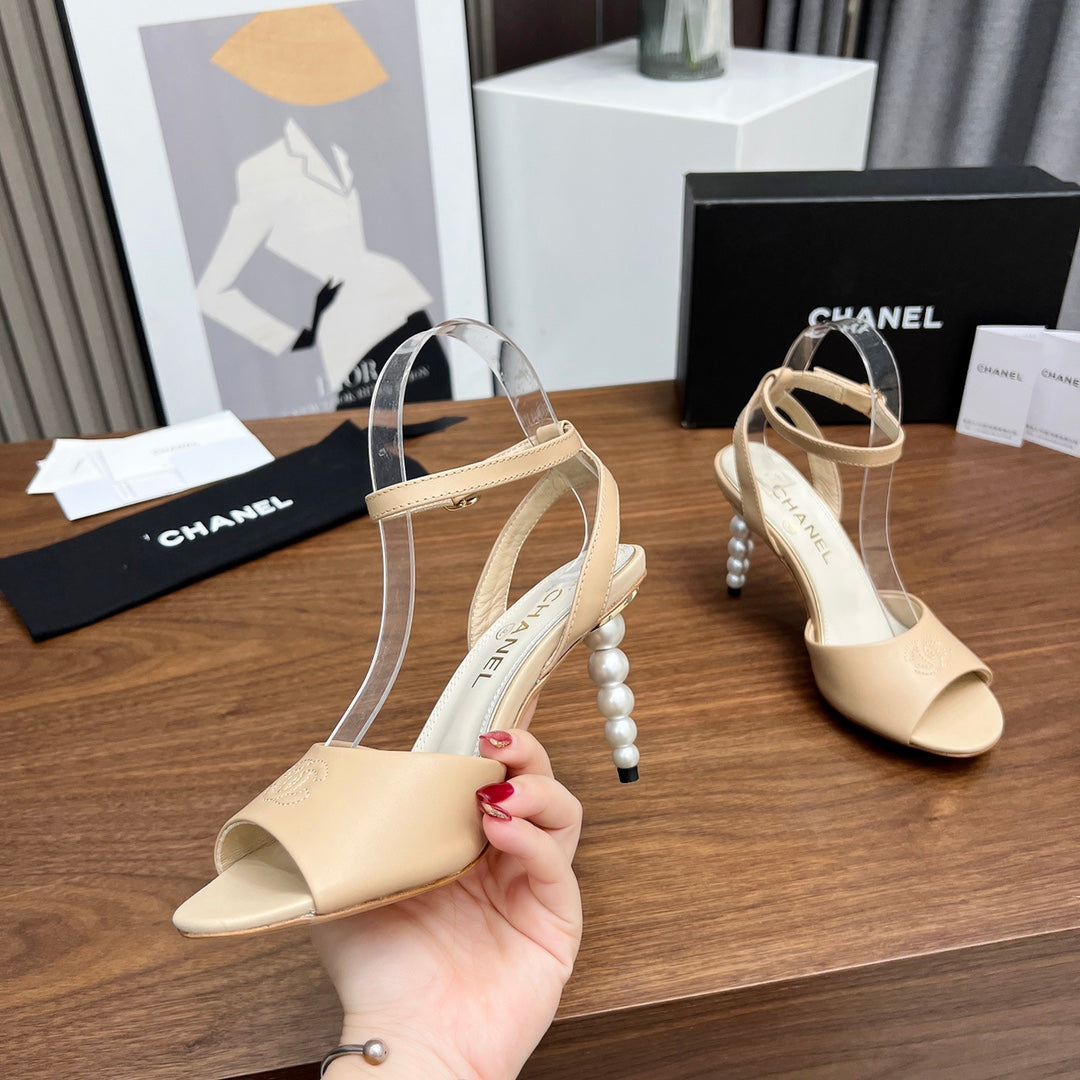 Chane1 top fashion classic pearl high heels 0724030817