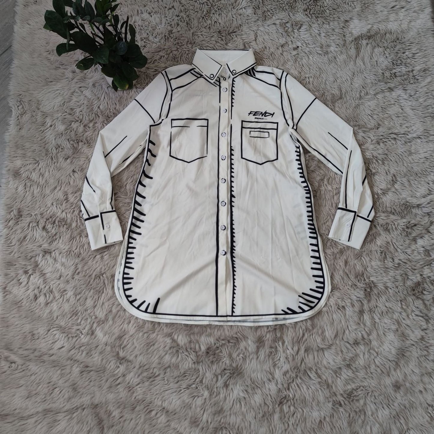 Fashion all-match drape long-sleeved shirt PD10062836