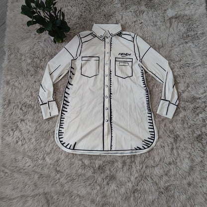 Fashion all-match drape long-sleeved shirt PD10062836