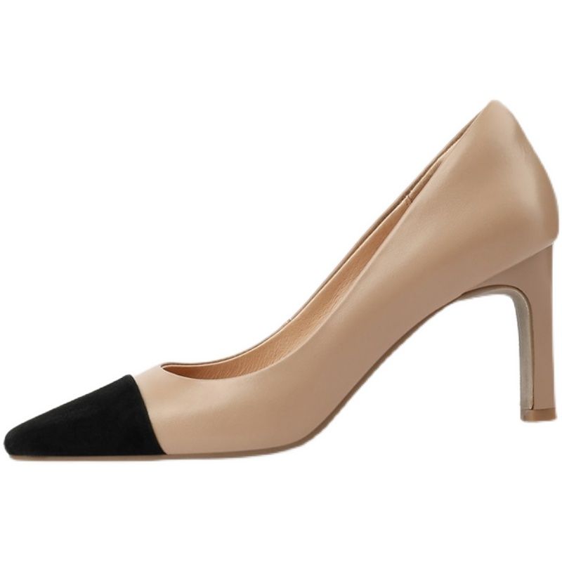 Fashion trend genuine leather high heels PD10060901