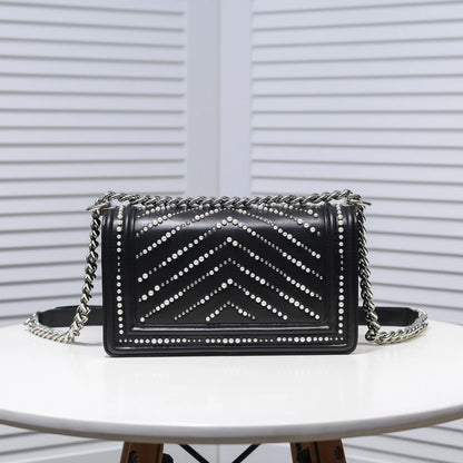 Luxury pearl diamond plaid bag 1024062604