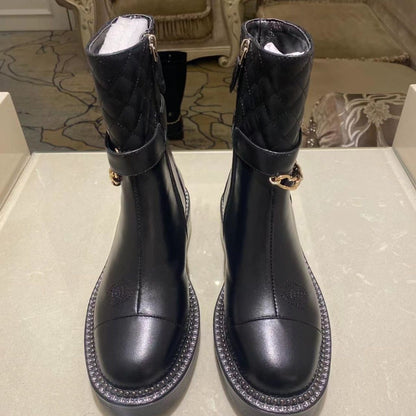 CNL rhombus metal chain boots 1824092702