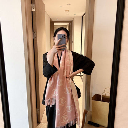 Fashion and versatile high-end cashmere scarf PD1023042825