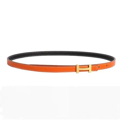 New H Family Leather Fine Belt 1024032019