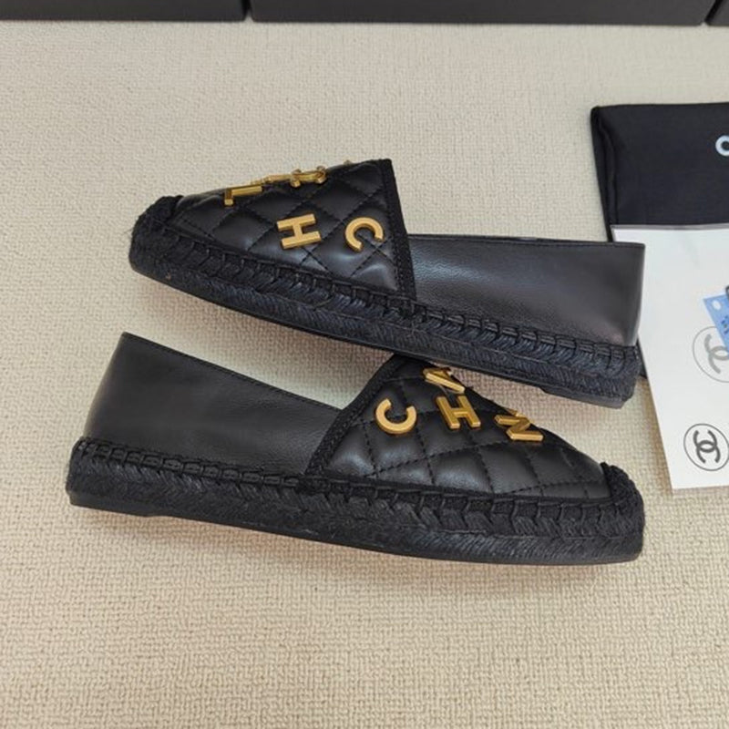 Fashion new leather straw woven fisherman's shoes PD10063025