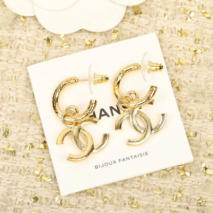 New Fashion Retro Embossed Earrings 1024022802