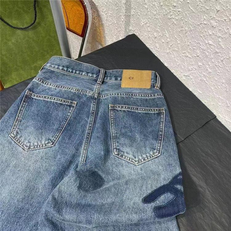 New Pants Loose Horn High Waist Straight Leg Jeans PD05202412204