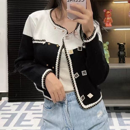 Fashion all-match knitted cardigan PD1023080203