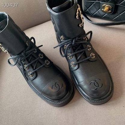 New Versatile Lace Up Small Leather Boots 1023121313