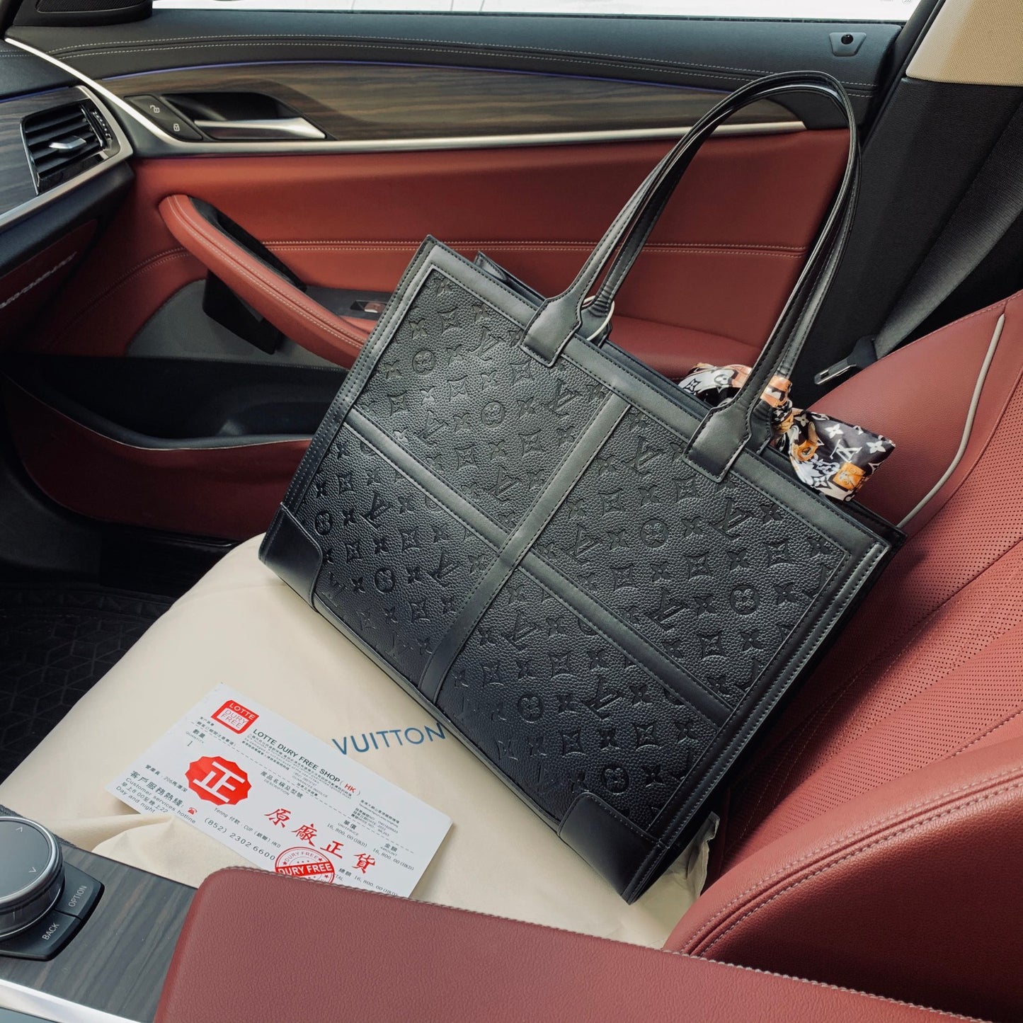 LUV fashion printed tote bag shopping bag XC0723112403