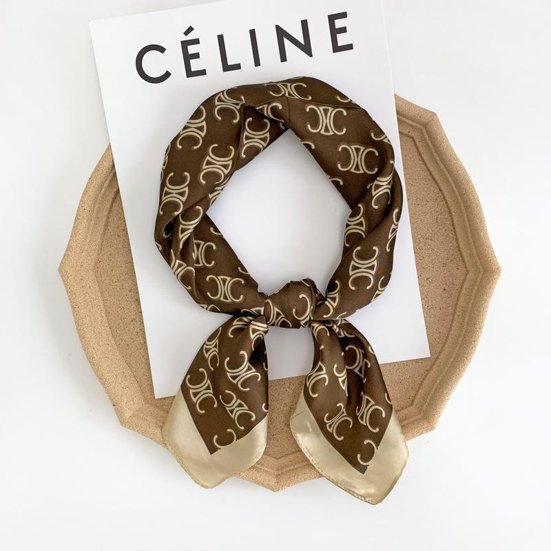 New French Retro Presbyterian Satin Scarf 1024051517